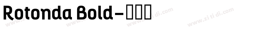 Rotonda Bold字体转换
